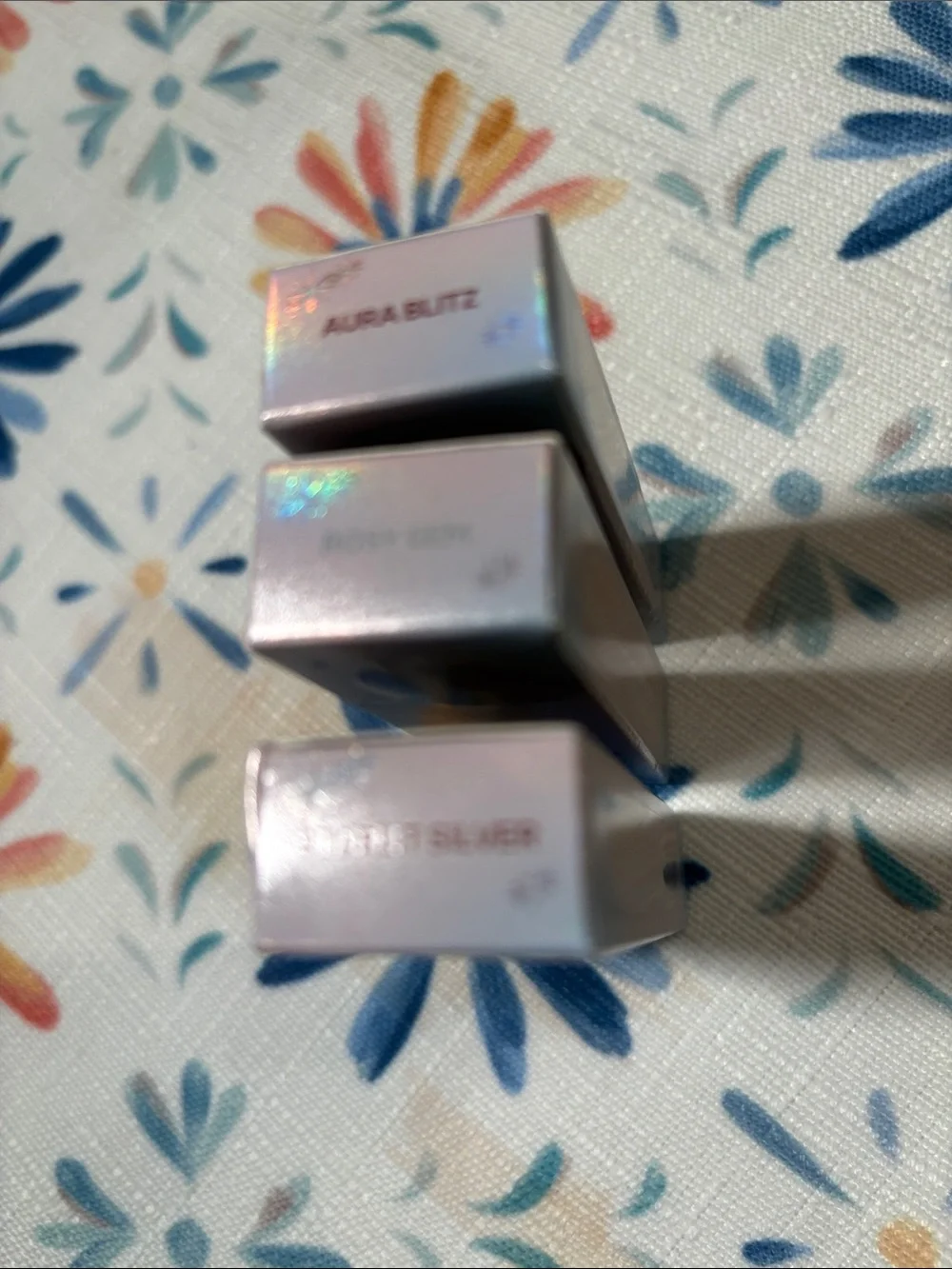 Crystal Jelly Glaze Stick - Silver, Clear & Rose Gold 3 pcs